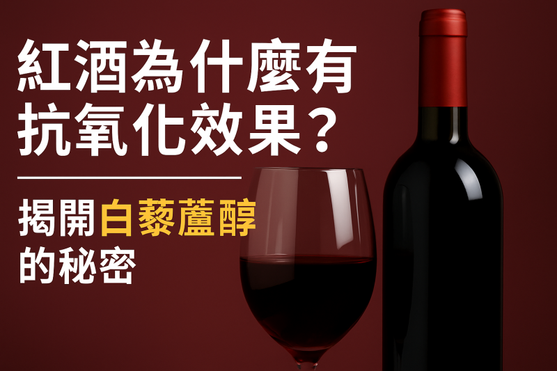 🍷紅酒為什麼有抗氧化效果？揭開白藜蘆醇的祕密