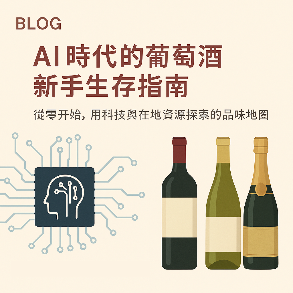 AI 時代的葡萄酒新手生存指南：從零開始，用科技與在地資源探索你的品味地圖