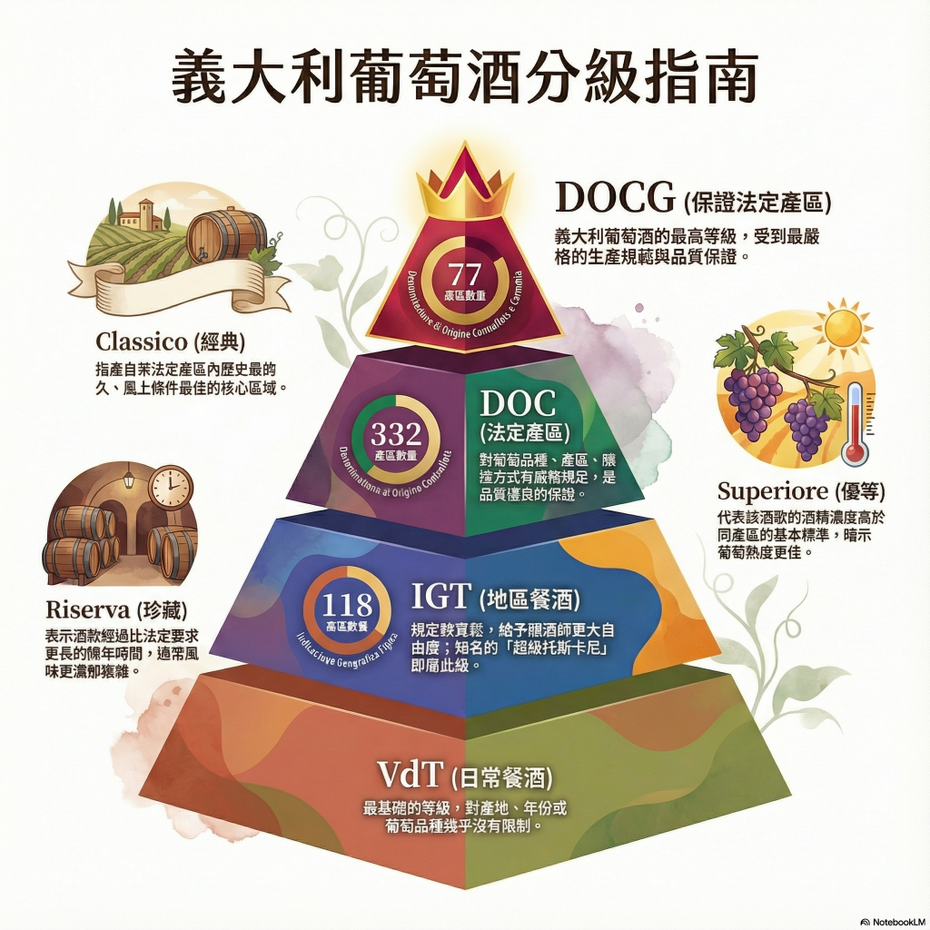 🇮🇹 義大利葡萄酒分級制度完整指南（新手也能懂）