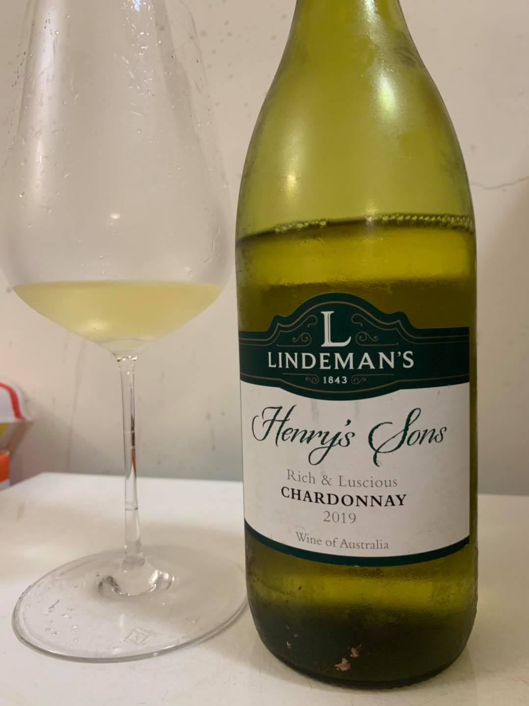  Lindeman's Henry's Sons Chardonnay 2019