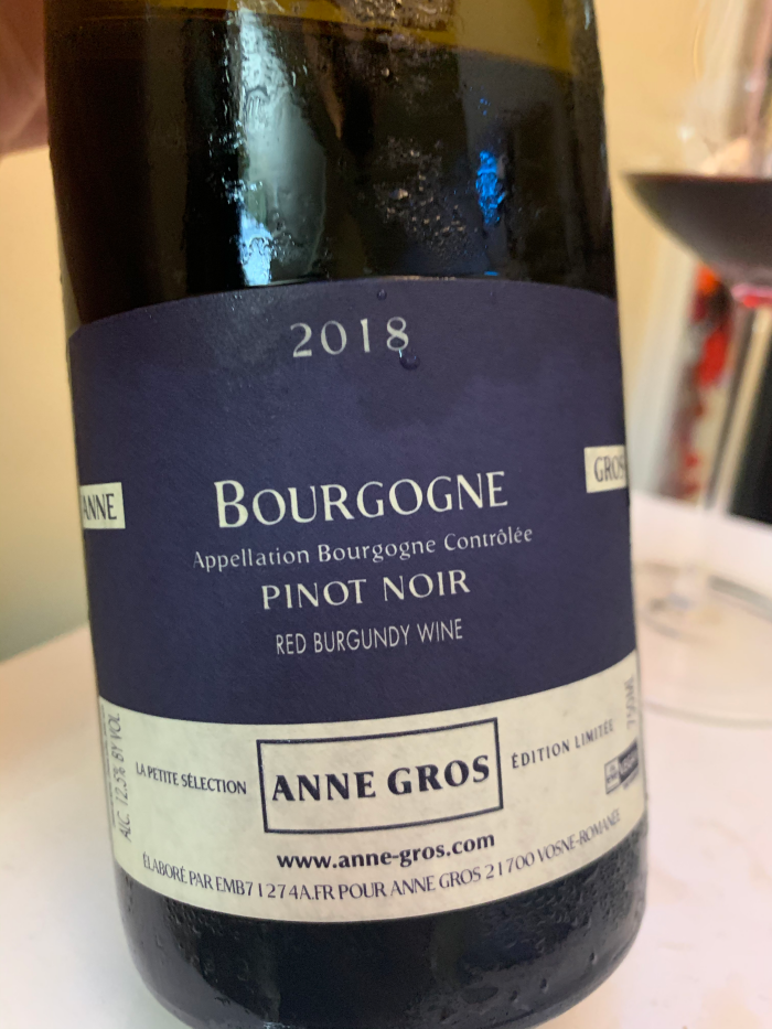 Anne Gros Bourgogne Pinot Noir 2018