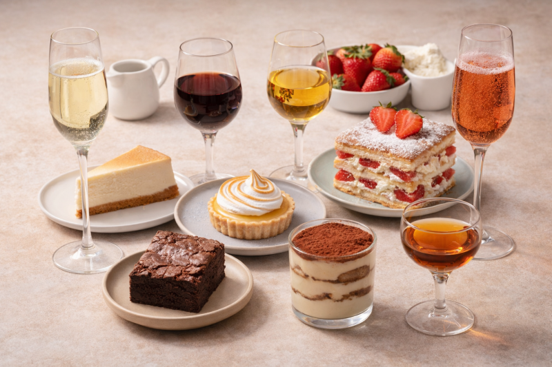 葡萄酒怎麼搭甜點？5種經典甜點與甜酒的完美配對指南