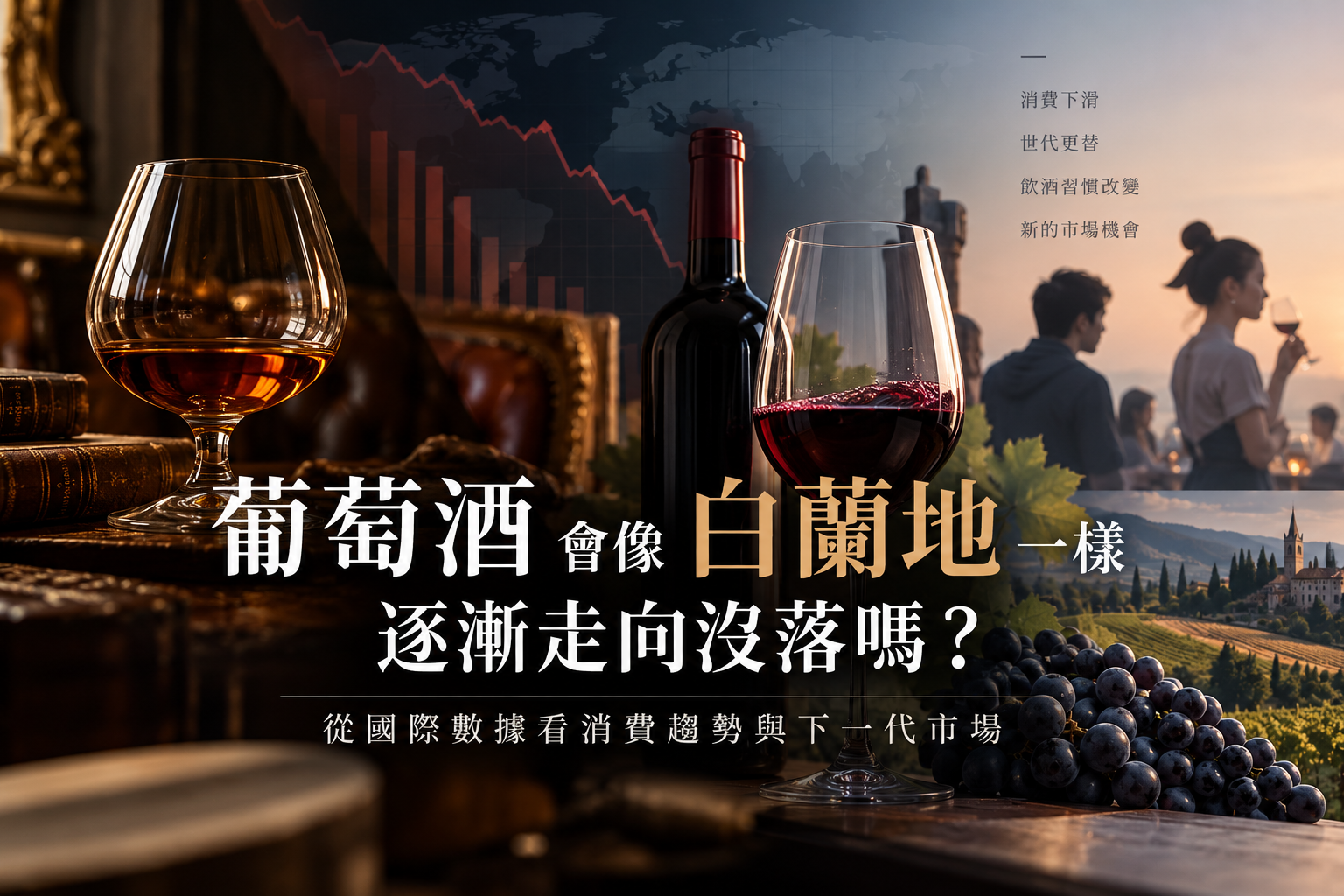 葡萄酒會像白蘭地一樣沒落嗎？全球葡萄酒消費趨勢與市場分析